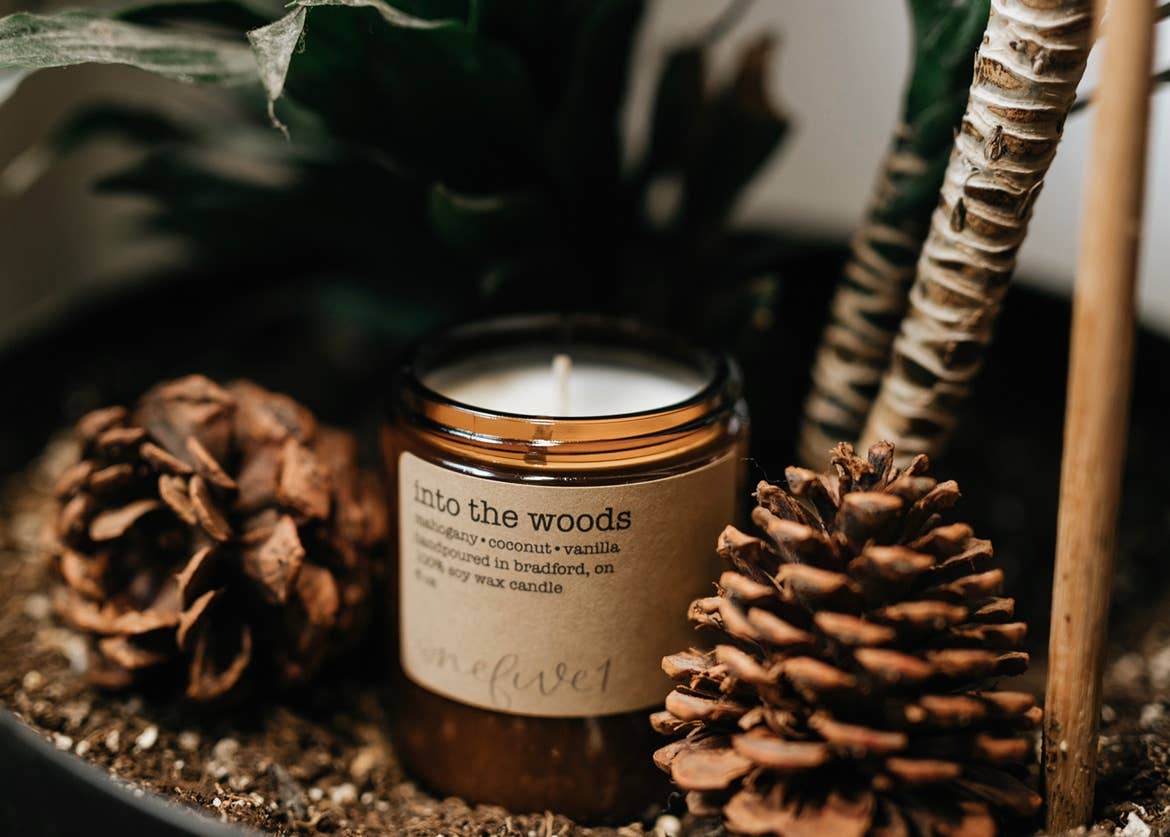 Into the woods soy wax candle