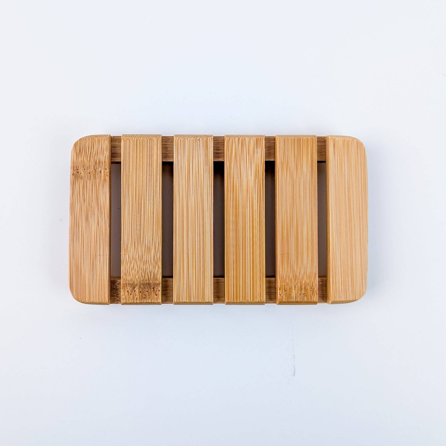 XL Natural Bamboo Slatted Soap Dish - The Pallet