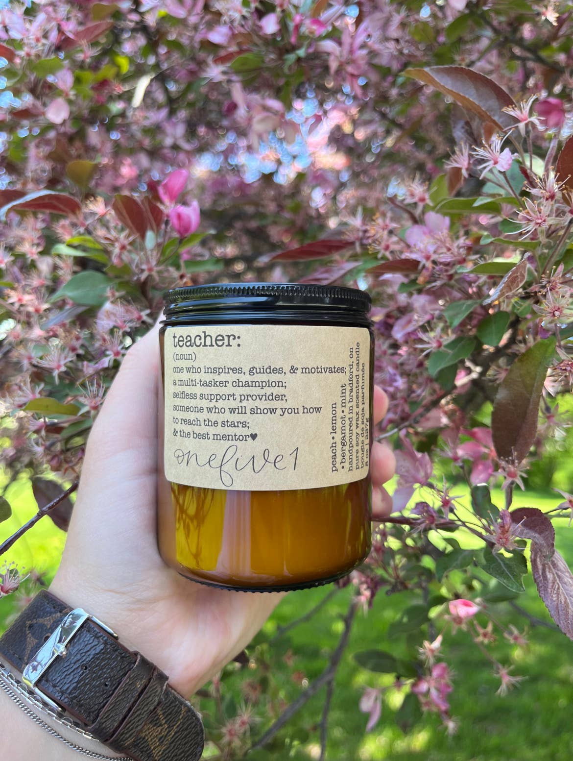 Teacher definition soy candle