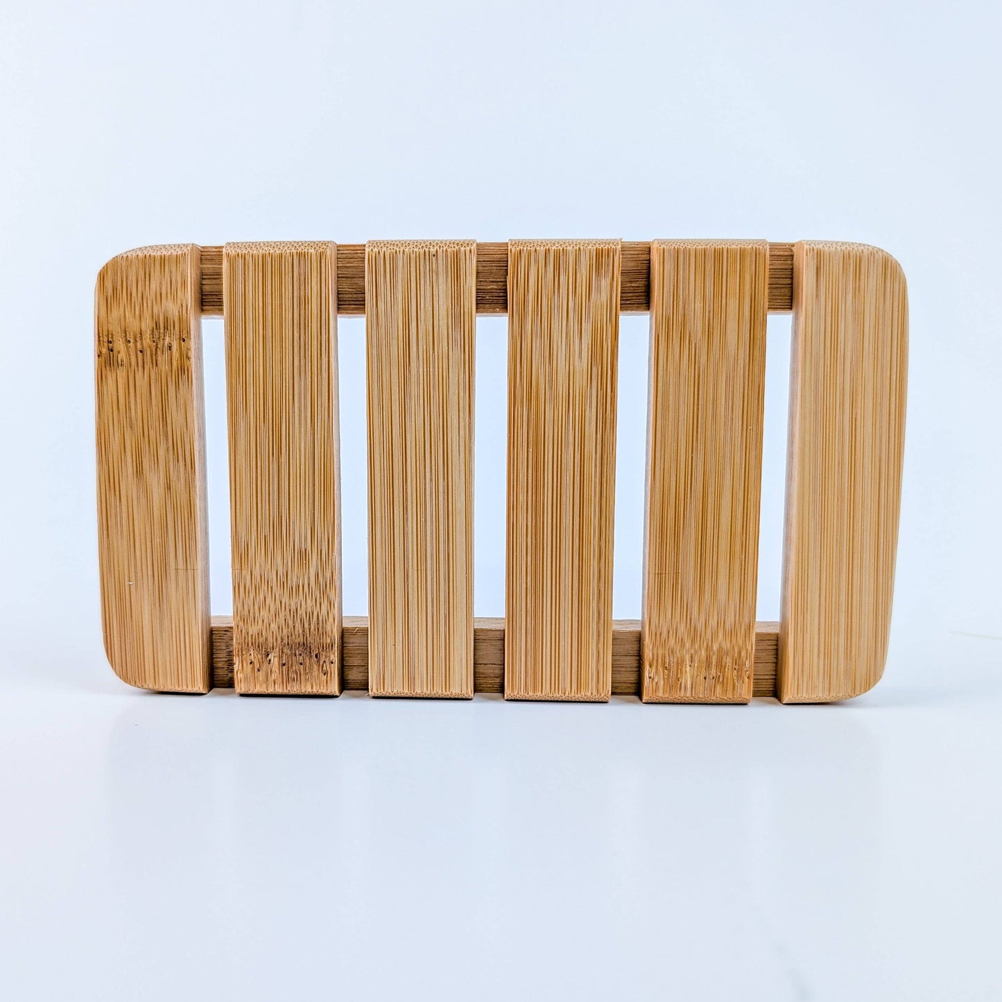 XL Natural Bamboo Slatted Soap Dish - The Pallet